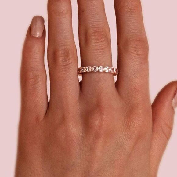 Paved Wedding Band Ring - Picture 2 of 4